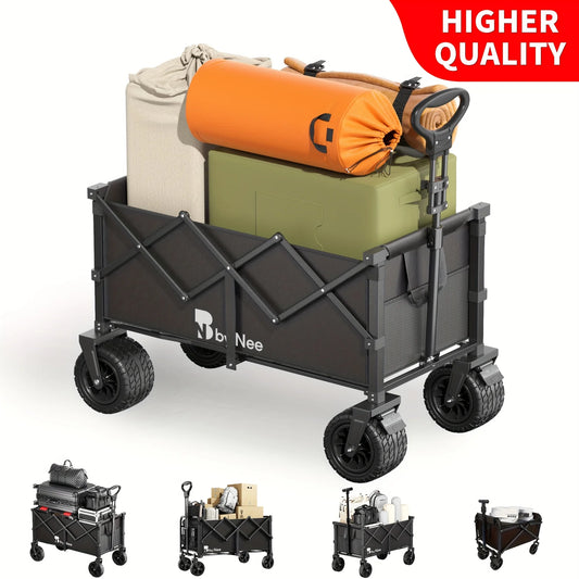 Large-capacity camping vehicle,  multi-functional portable vehicle for camping, gardening and beach shopping.