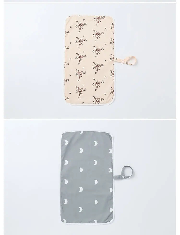 HappyFlute 35*60CM Washable Baby Diaper Changing Mat Soft 100%Polyester Portable Changing Pad Waterproof Cover Mattress For Baby