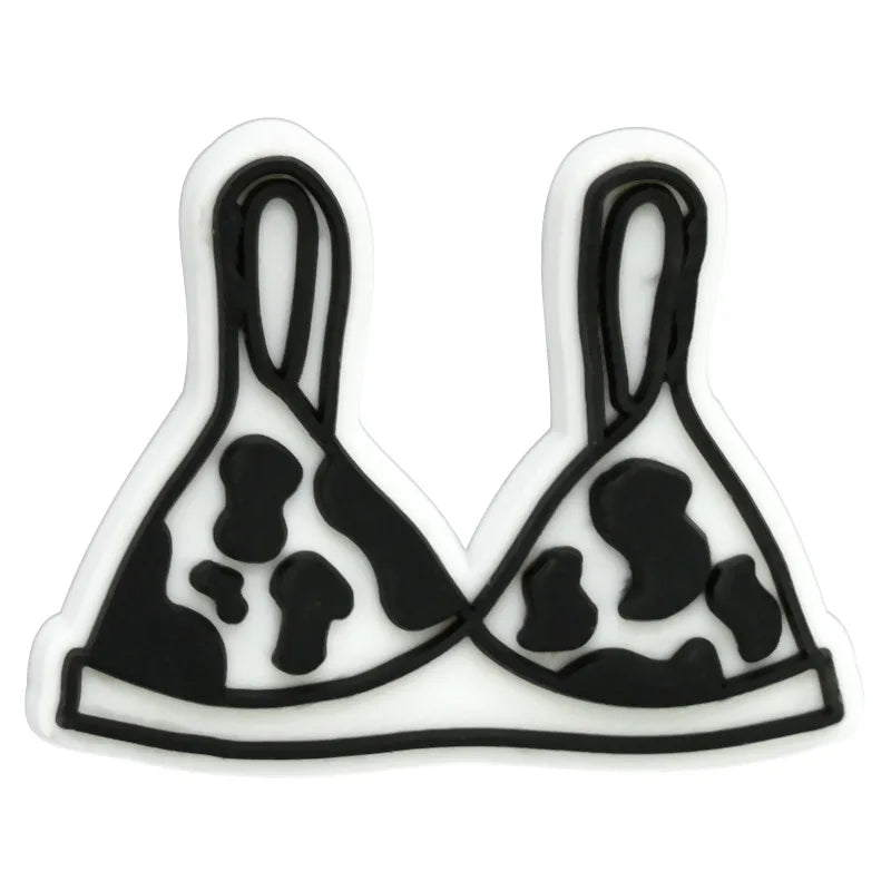 Leopard Print Shoe Charms for Crocs Pin Accessories Decoration Bracelet Wristband PVC Pin Women Party Gifts