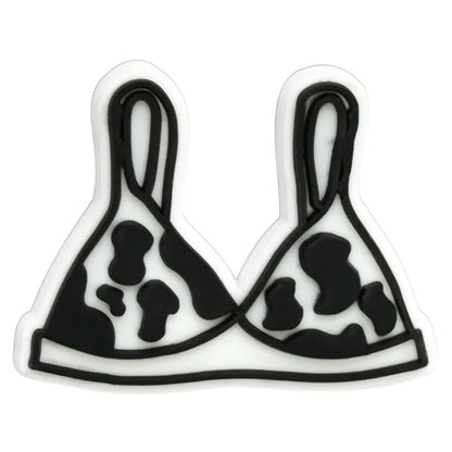 Leopard Print Shoe Charms for Crocs Pin Accessories Decoration Bracelet Wristband PVC Pin Women Party Gifts