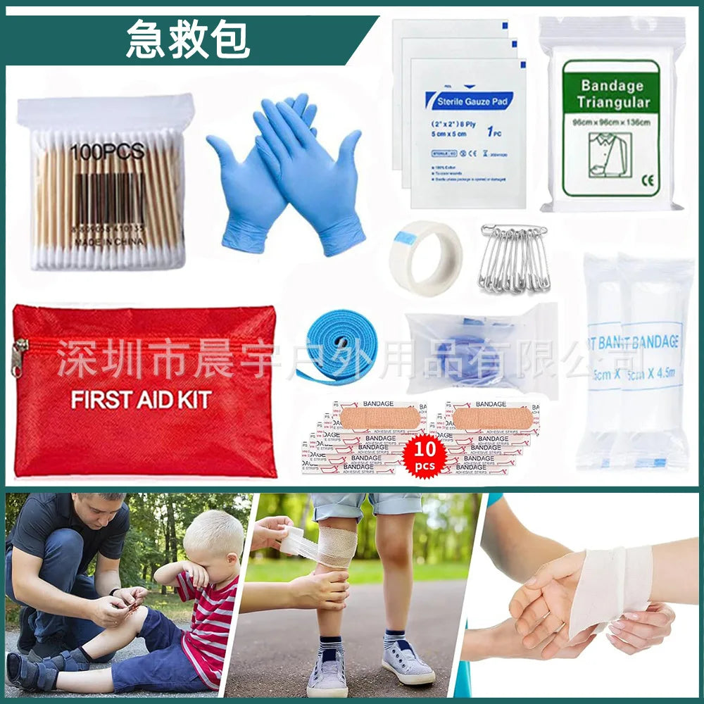 Outdoor Gear Emergency Kits Car Survival First Aid Kit Full Set Molle Camping Hiking Trauma Bag First Aid Kit Outdoor IFAK Edc