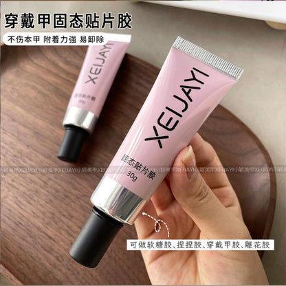 1PCS UV/LED Gel Nail Glue Crystal Clear Strong Adhesive For False Nails Rhinestone & Resin Gem Application Easy Removal