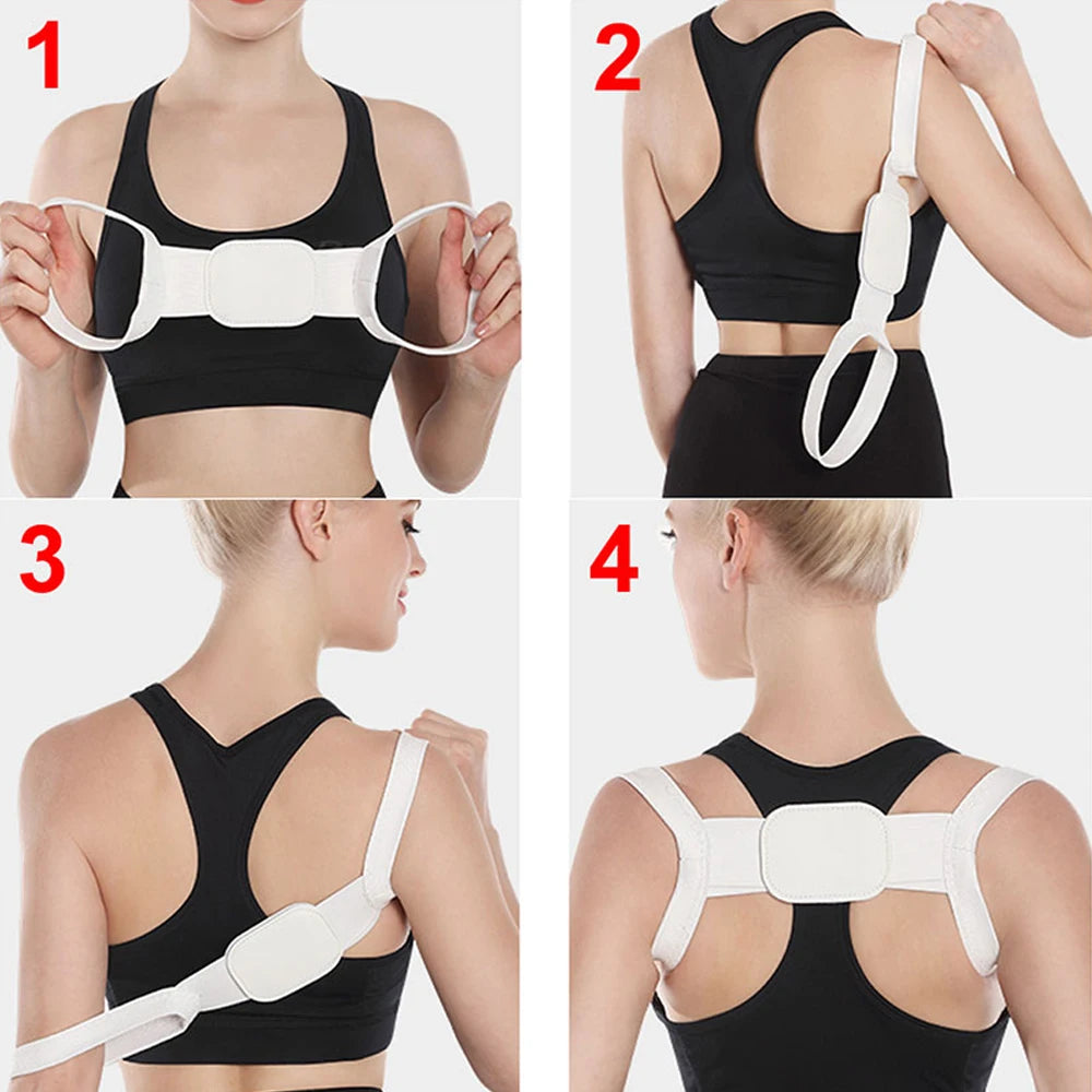 Back Posture Corrector Belt Adjustable Shoulde Neck Spine Reshape Body for Column Postures Correction for Women Men Straightener