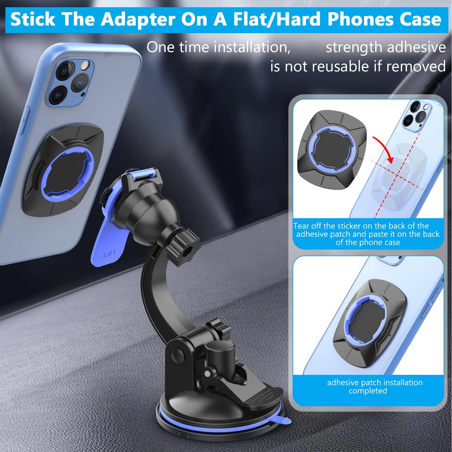 Phone Holders For Your Car Cell Phone Mount for Car Dashboard Windshield Mount Truck Stand  Universal Phone Holder 360°rotatable