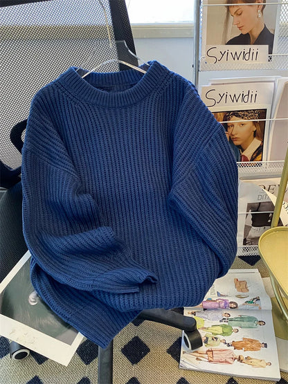 Syiwidii Oversized Sweaters for Women Knit Pullover Spring Autumn Winter Long Sleeve Causal Fashion Elegant Ladies Loose Jumpers