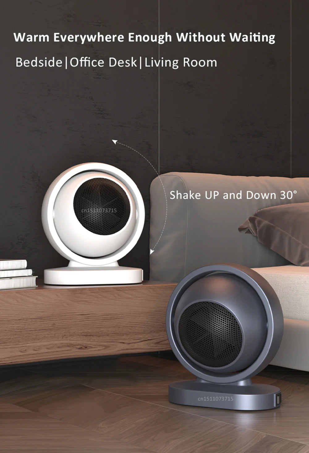 Hot Air Blower Electric Heater Heating Fans Mini PTC Fan Heater Bathroom Fan Heaters Portable Smart Fan Heater for Bathroom Home