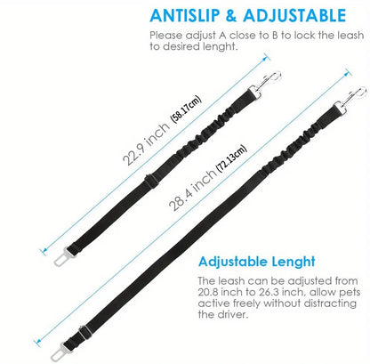Car Seat Belt Pet Adjustable Cat Dog Car Seat Vehicle Dog Harness Lead Clip Safety Lever Traction Dog Collars Dog Accessoires