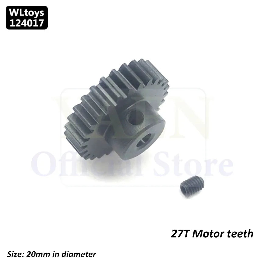 WLtoys 124017 1/12 RC Original Metal Spare Parts Swing Arm C Seat Bottom Motor Differential Gearbox Shock Absorbers Tire