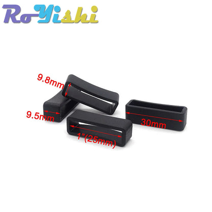 10 Pcs/Pack Plastic Belt Loop Keeper Square Loop Buckles Belt Harness Backpack Straps