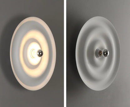 Nordic modern circular wall lamp background wall staircase corridor entrance designer water ripple decorative lighting fixture