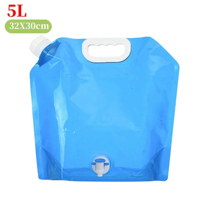 5 L Water Container with Faucet Water Carrier Canister Large Capacity Water Bottle Water Can Bucket Food Grade Water Container