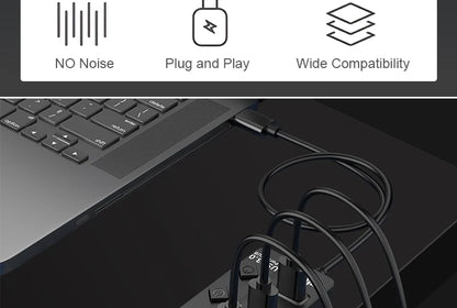 USB 3.0 Power Adapter 7 Port Multi USB Splitter Hub USB Hub 2.0 USB Multiple Expander Switch 30CM Cable Hub Docking Stations