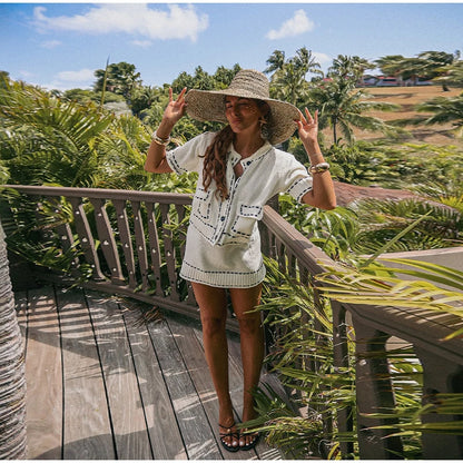 Elegant Unique Button Women's Cardigan Casual O-neck Knitted Single Breasted Sleeveless Blouse Female Summer Lady Office Wears