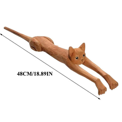 Back Scratcher Sturdy Wood Back Scratchers Long Handle Back Scratchers For Scratching Itches Cat Shaped Back Scratchers 1pcs