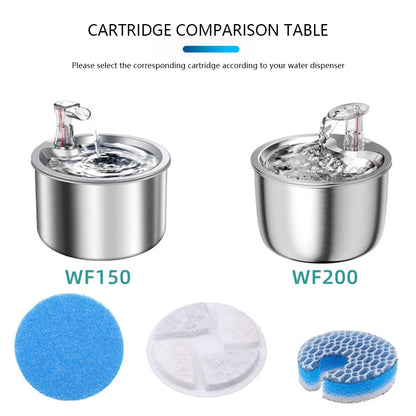 Pet Water Dispenser Filter Element Cats Water Ion Resin Filter Cotton Pet Fountain Filters Replacement Cotton Filter Drinker