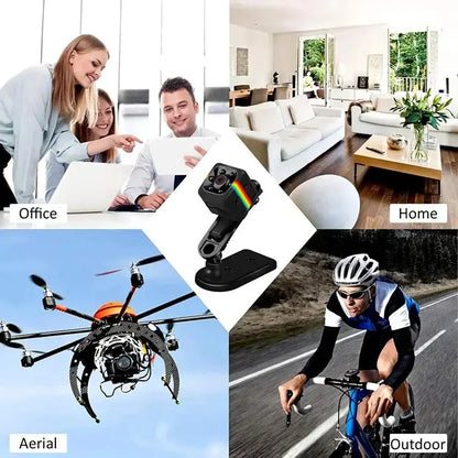 Mini Camera HD Portable Small Nanny Cam Video Voice Mini DV Recorder Indoor Covert Security Camera for Home and Office