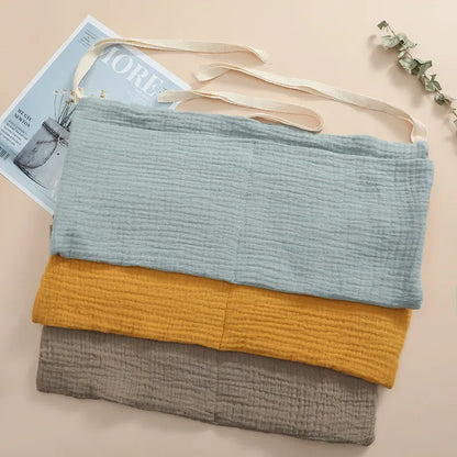 Portable Baby Crib Storage Bag Diaper Caddy Nappy Organizer Newborn Bed Headboard Diaper Storage Kids Baby Items Bedding