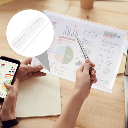 10Pcs Bookbinding Slide Binders Spine Bars Slide Grip Binding Bars Plastic Slide Binders