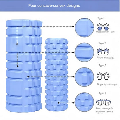 Hollow Yoga Column Foam Three-dimensional Floating Roller for Pilates Yoga Exercise Fitness Relaxation Muscle Massage Stick Club