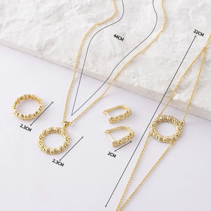 LUIZADAFashionable and Exquisite Women's Jewelry Set Wedding Jewelry Accessories Gift