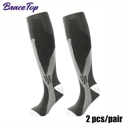 BraceTop 1 Pair Sports Stockings Compression Golf Sport Socks Medical Nursing Stockings Prevent Varicose Veins Socks Rugby Socks