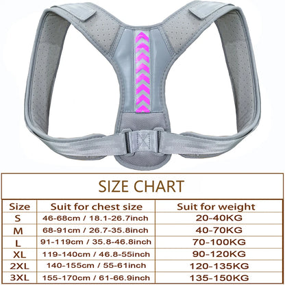 Posture Corrector Back Brace Adjustable Posture Brace for Upper Back Shoulder Pain Relief Posture Trainer Spine Posture Support