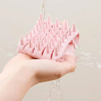 Scalp Massager Shampoo Brush Hair Washing Scalp Brush Soft Silicone Scalp Massager Hair Comb For Dandruff Removal Shampoo Brush