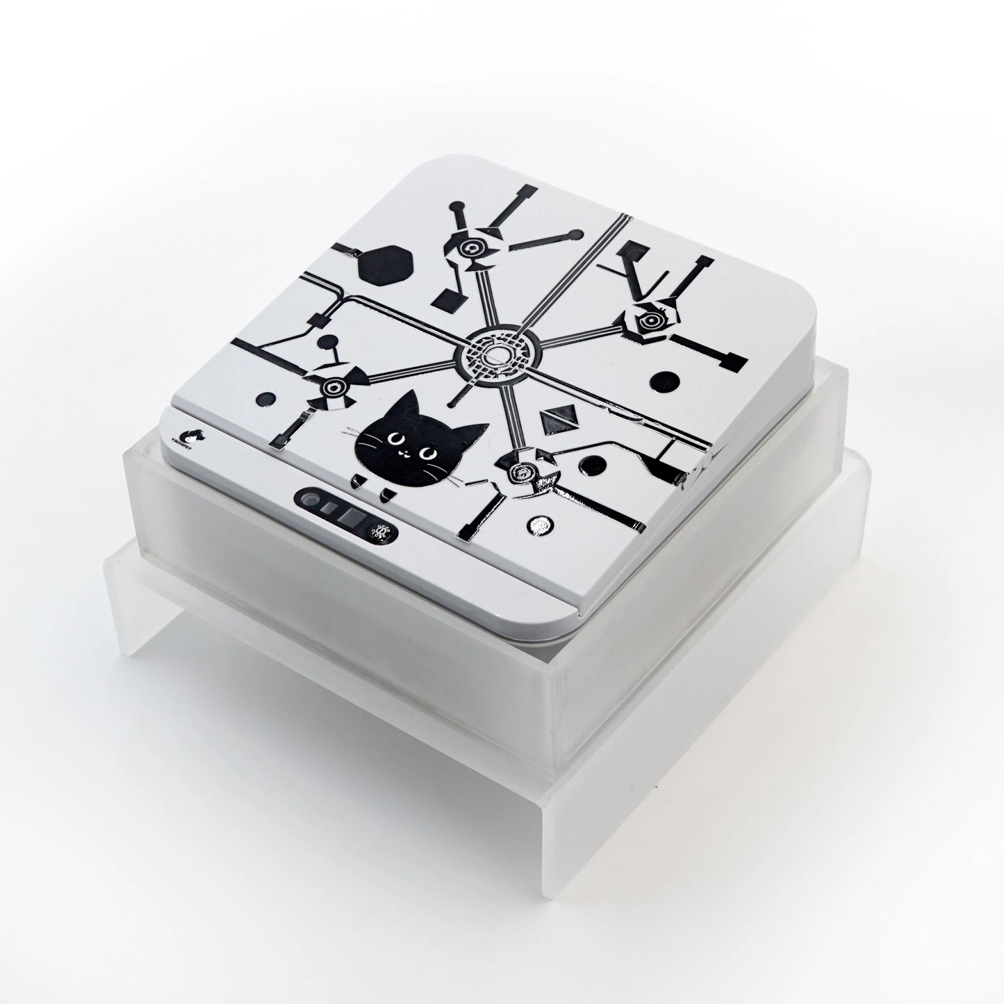 Smart Automatic Pet Feeder With RFID Sensor, Elevated Base, and 650ml Capacity for Wet & Dry Food