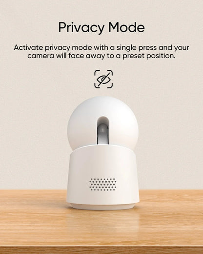 eufy Security Indoor Cam C220 2K Resolution Security Camera with 360° PTZ Plug-In Security Indoor Camera with Wi-Fi Human