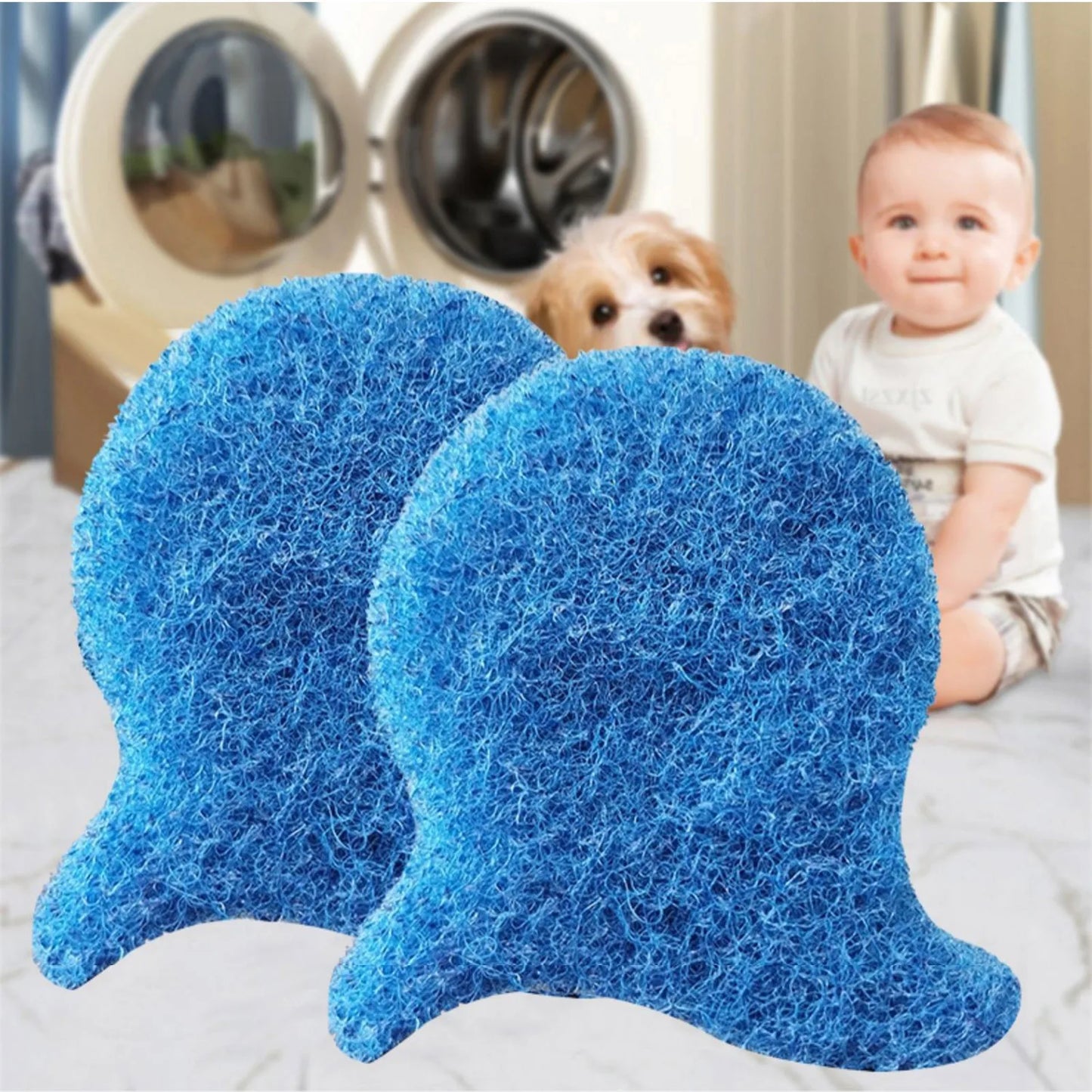 1/2/3/4pcs Pet Hair Remover for Laundry Reusable Hair and Lint Catcher machine-wash Essential for Home School or Apartment