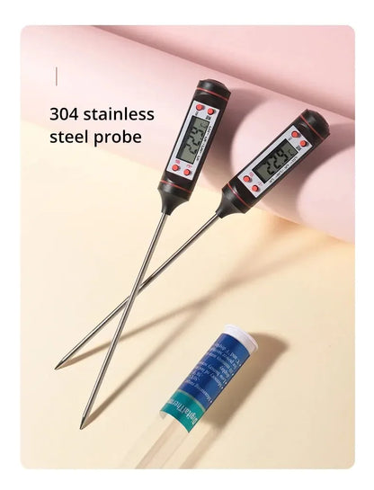 Kitchen Food Baking Digital Thermometer New Meat Thermometer Electronic Probe Type Digital Display Liquid Grill Thermometer