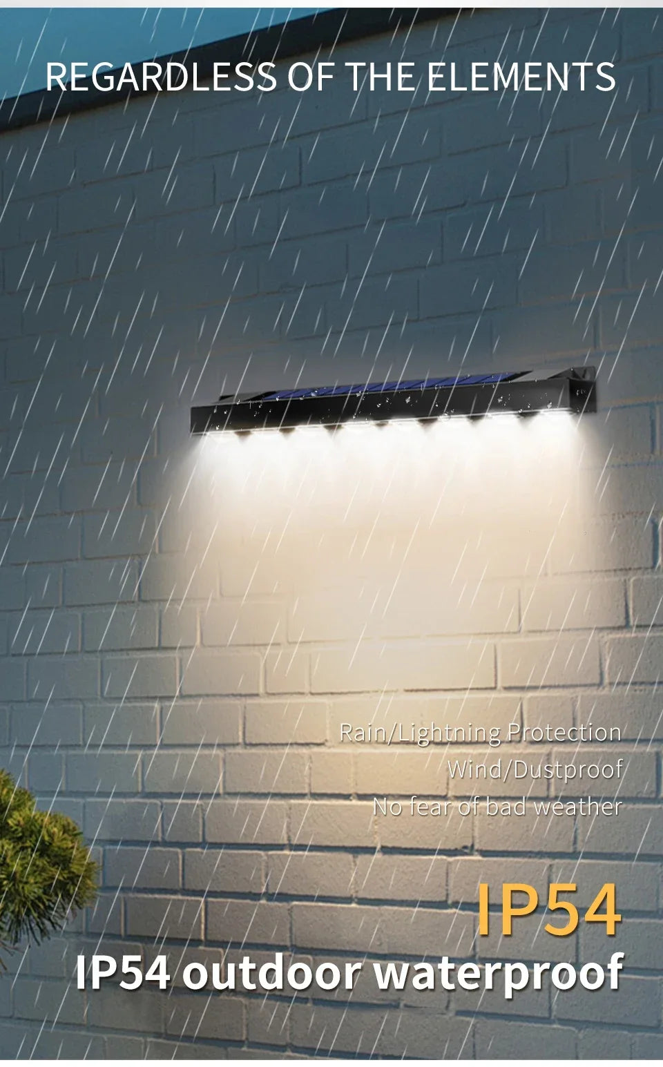 4/6/8LED Solar Wall Lights Outdoor Waterproof Solar Light Garden Landscape Light Ambient Decoration Balcony Staircase Lighting