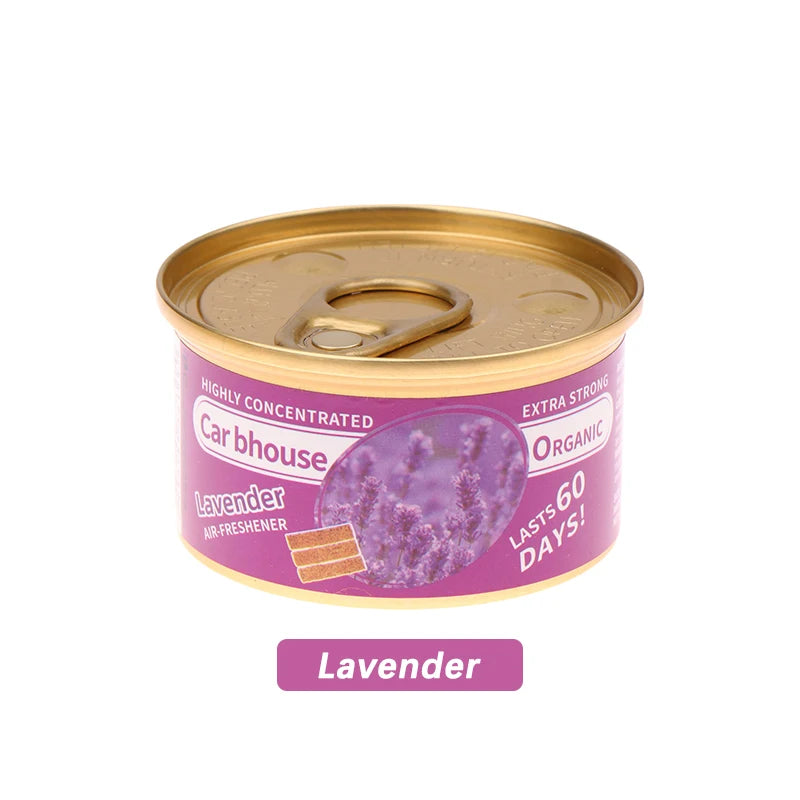 Car Air Freshener: 12 Kinds Scent | Organic Cans | Odor Eliminator Essential | Long-Lasting | Strong Fragrance | For Home/Toilet