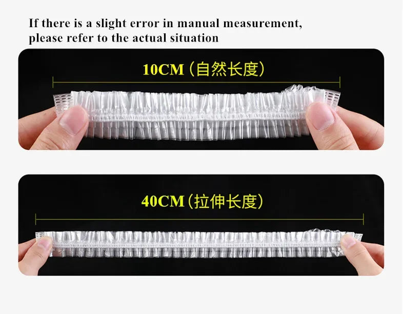 100pcs Reusable Food Wrap Storage Covers Bags For Bowl Elastic Plate Silicone Lid Cover Kitchen Fruit Plastic Fresh-Keeping Seal