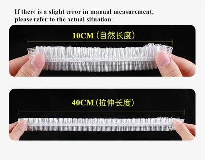 100pcs Reusable Food Wrap Storage Covers Bags For Bowl Elastic Plate Silicone Lid Cover Kitchen Fruit Plastic Fresh-Keeping Seal