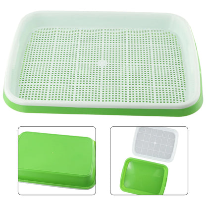 Microgreens Sprouter Tray Hydroponic / Sprouting Tray For Sprouts Vegetable Horticultural Garden DIY Nursery Potted