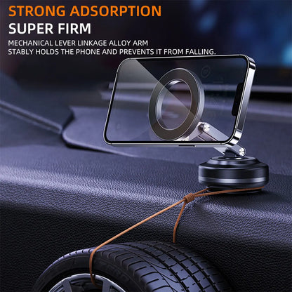 Magnetic Car Mobile Phone Holder Mount Foldable 360 Degree Rotating Vacuum Adsorption Smartphone Holder Multifunction