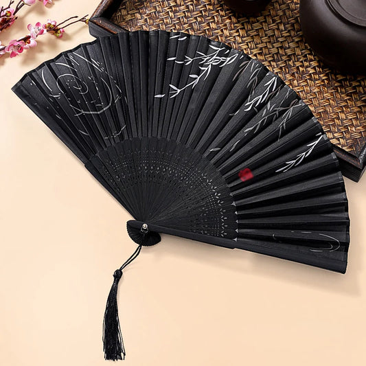 Folding Hand Fan, Retro Style Folding Fan, Birthday Gift, For Dance Performance, Decoration Props