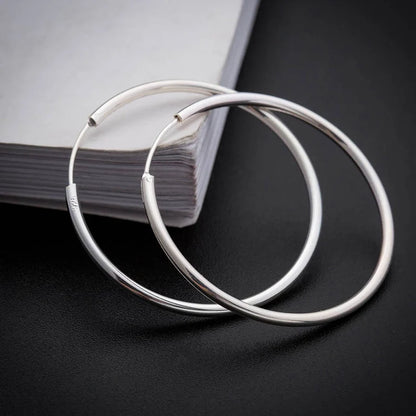 Women 3-7cm Small Big Circle Hoop Earrings Statement Ear Ring Fashion Jewelry Gift