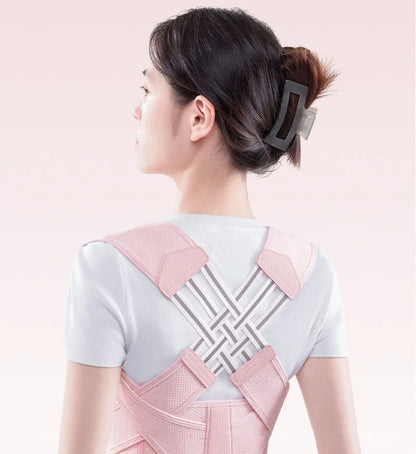 Posture Corrector for Hunchback & Spinal Alignment  Adjustable Upper Back Brace with Breathable Strap Orthopedic Posture Trainer