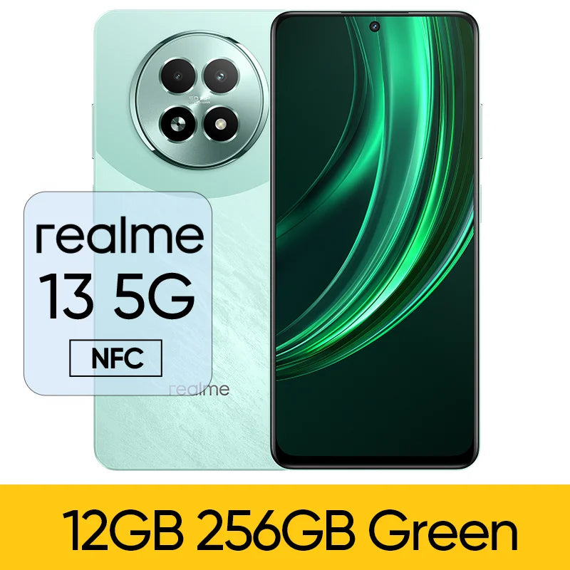 realme 13 5G Smartphone 6.72" 120Hz Display 50MP OIS Camera 120Hz LCD Eye Comfort Display 45W Fast Charge 5000mAh Battery IP64