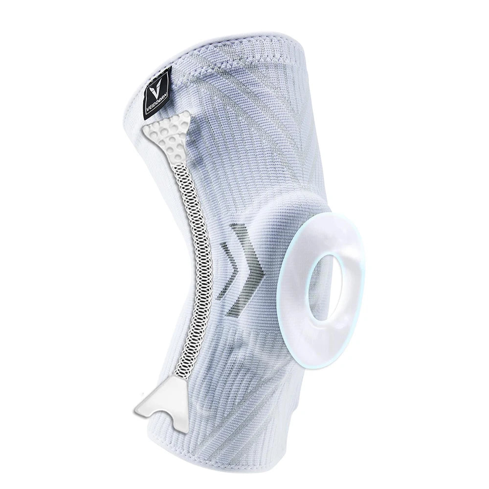 2025 Latest Knee Support for Men Pressurized Elastic Knee Brace with Silicone Spring Basketball  Volleyball Knee Pads