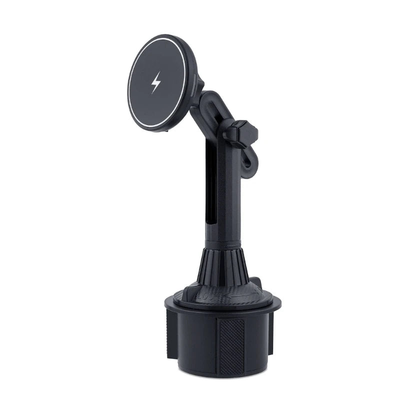 15W Magnetic Wireless Car Mount For MagSafe Cup Holder Car Phone Mount For IOS Phone 12/13/14