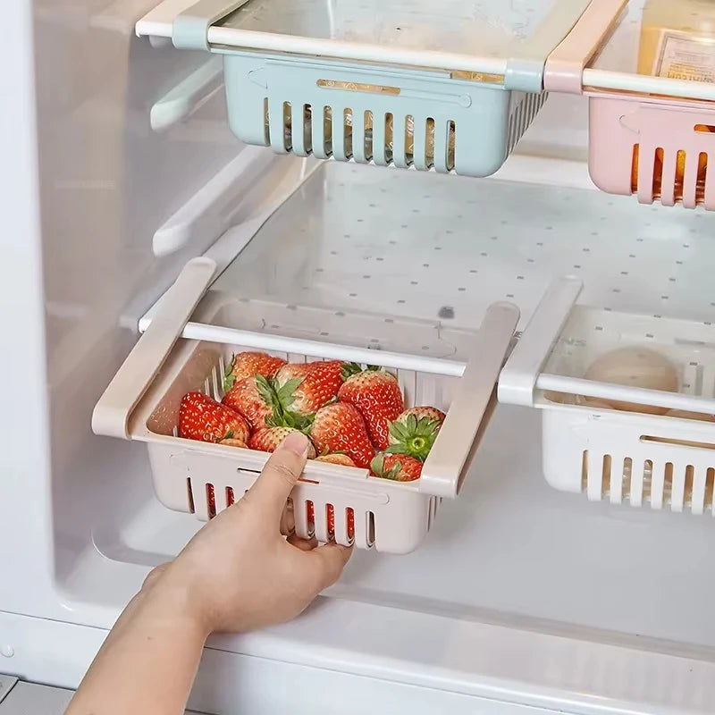 Fridge Organizer Storage Box Creative Multifunctional Refrigerator Drawer for Fruit Egg Food Plastic Storage Container Shelf