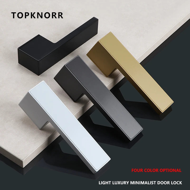 TOPKNORR Room Door Lock Indoor Magnetic Mute Ecological Door Lock Wooden Door Bedroom Toilet Household Door Lock Door Handle