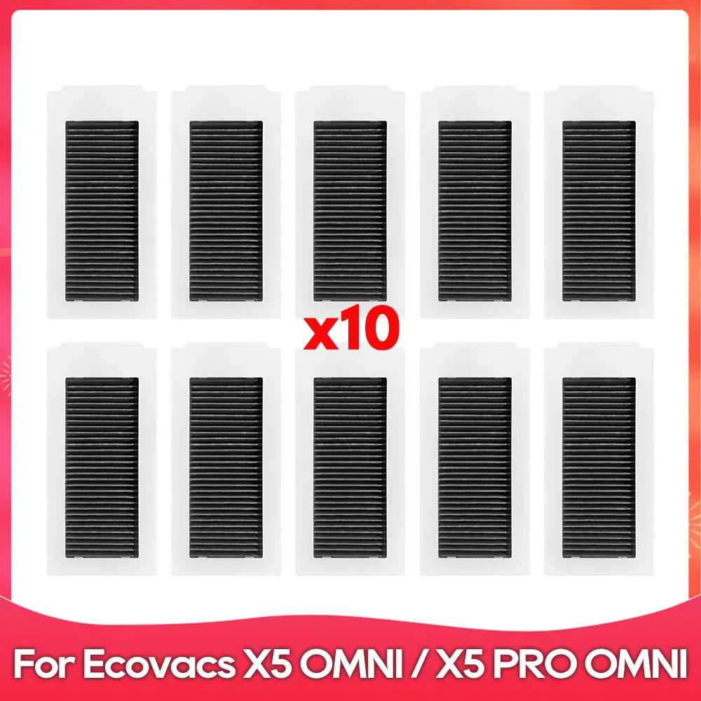 Fit For ( ECOVACS X5 OMNI / X5 PRO OMNI ) Part Accessories Main Side Brush Filter Mop Cloth Dust Bag Robot Vacuum Cleaner Kit