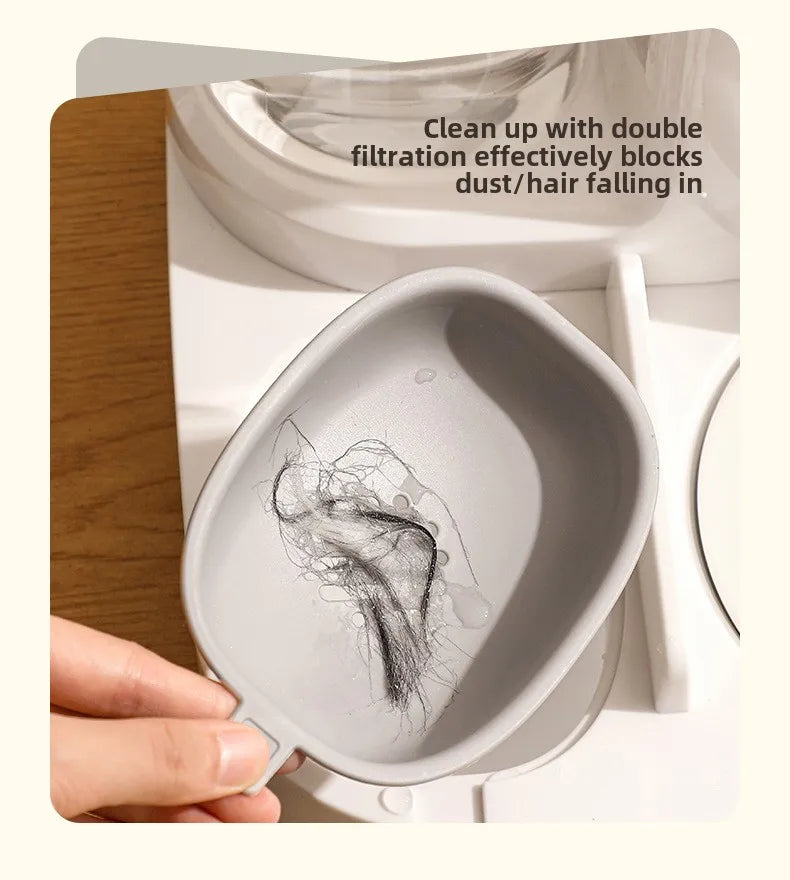 Pet automatic drinking water feeder Integrated large capacity dry and wet separation Ceramic bowl Stainless steel bowl