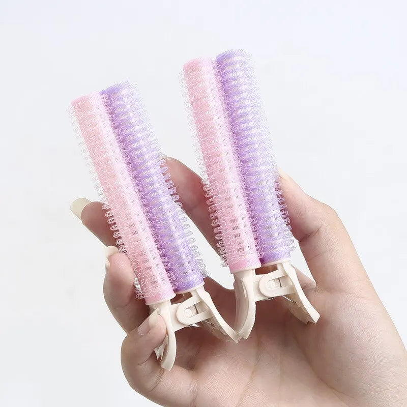 2Pcs Bangs Hair Root Fluffy Hair Clips Lazy Hair Top Styling Curling Barrel Portable Korean Hair Clips Hair Rollers