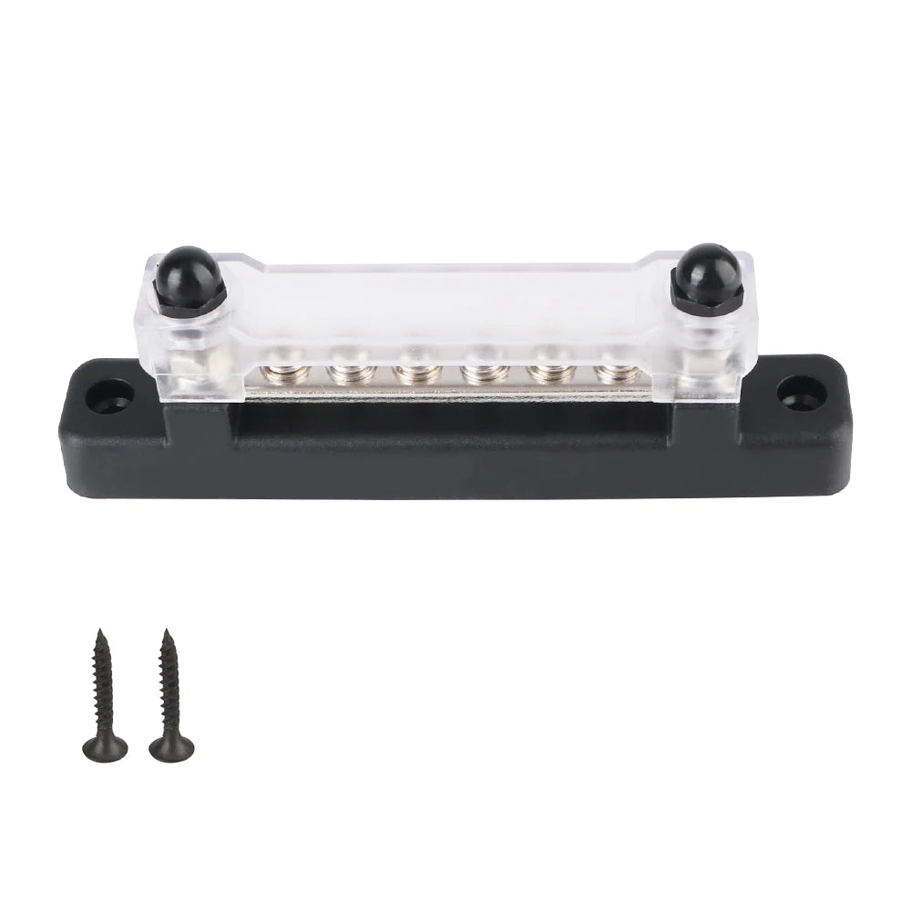 6 Ways Bus Bar Power Distribution Block Electro Junction Circuit Busbar Plug For Boat Truck RV Caravan Car 48V 150A DC