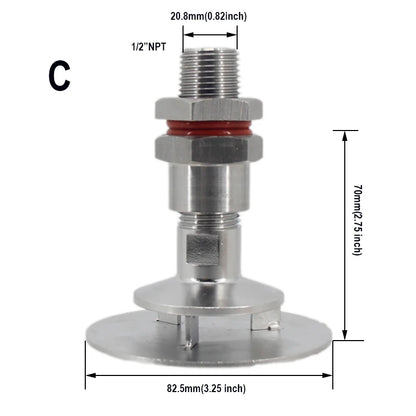 Homebrew Kettle/Keg Sparge Plate with 1/2" Male NPT Stainless Steel 304 Beer Brewing Equipment Mash Tuns